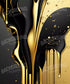 Black, Yellow  Backdrop for Photography