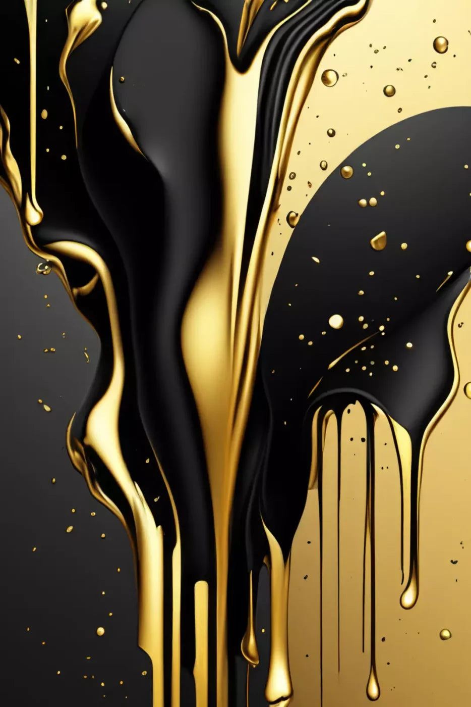 Black And Gold Paint 8’X12’ Ultracloth (96 X 144 Inch) Backdrop