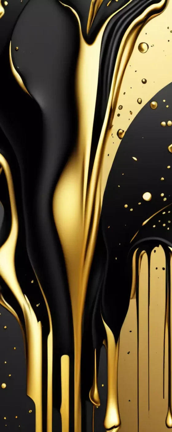 Black And Gold Paint 8’X20’ Ultracloth (96 X 240 Inch) Backdrop
