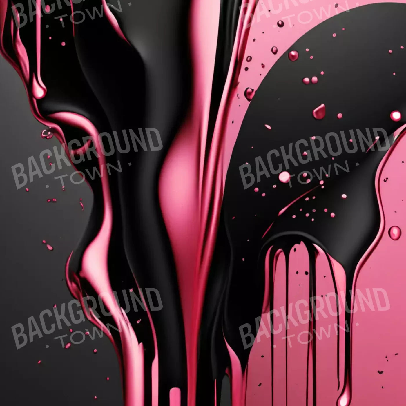 Black And Pink Paint 10’X10’ Ultracloth (120 X Inch) Backdrop