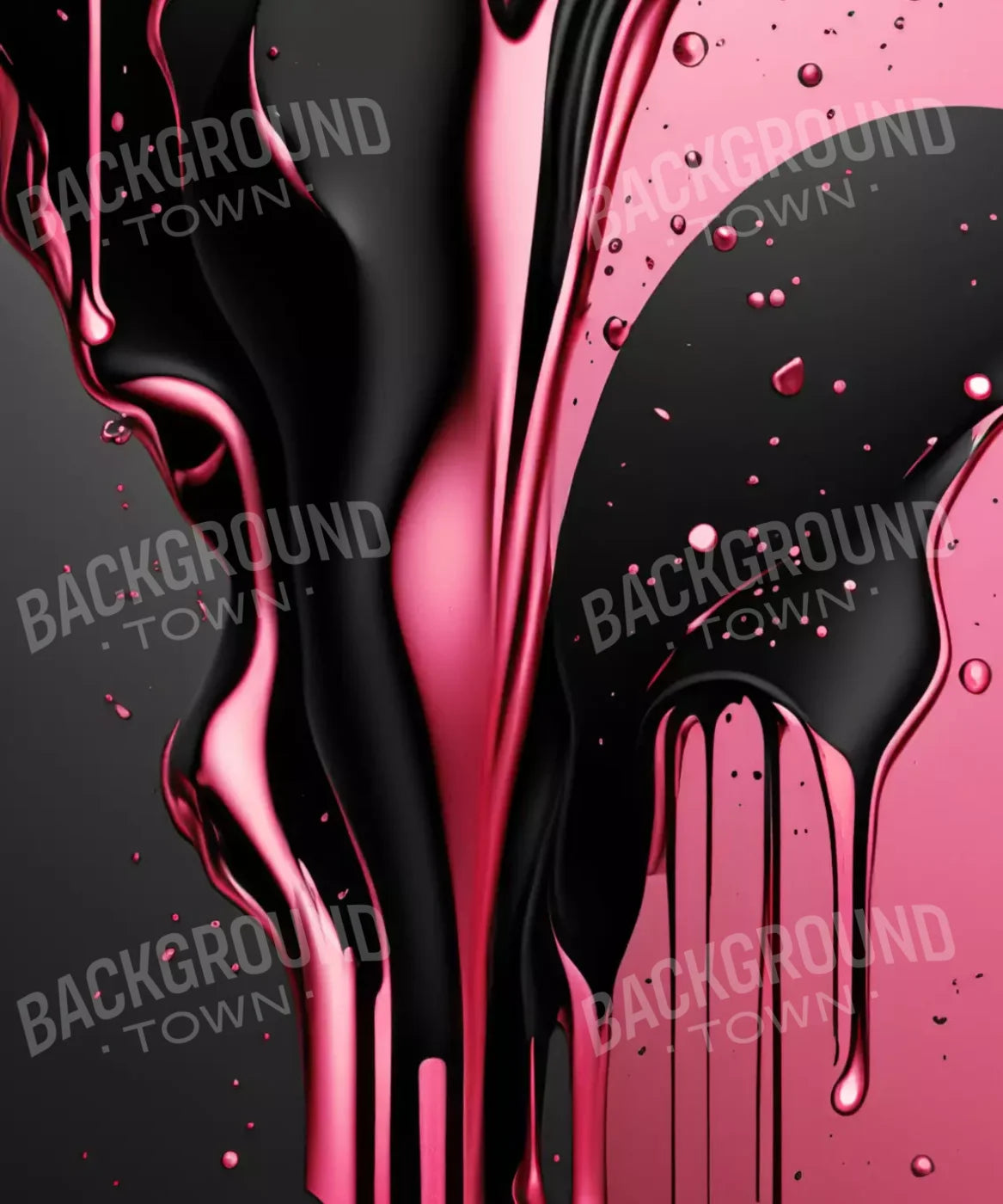 Black And Pink Paint 10’X12’ Ultracloth (120 X 144 Inch) Backdrop