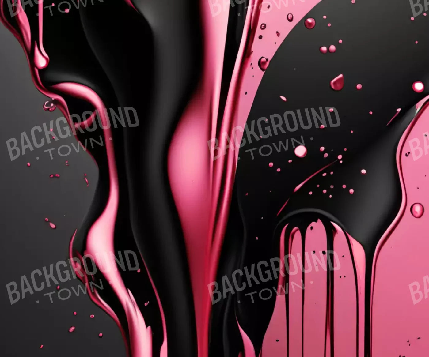 Black And Pink Paint 12’X10’ Ultracloth (144 X 120 Inch) Backdrop