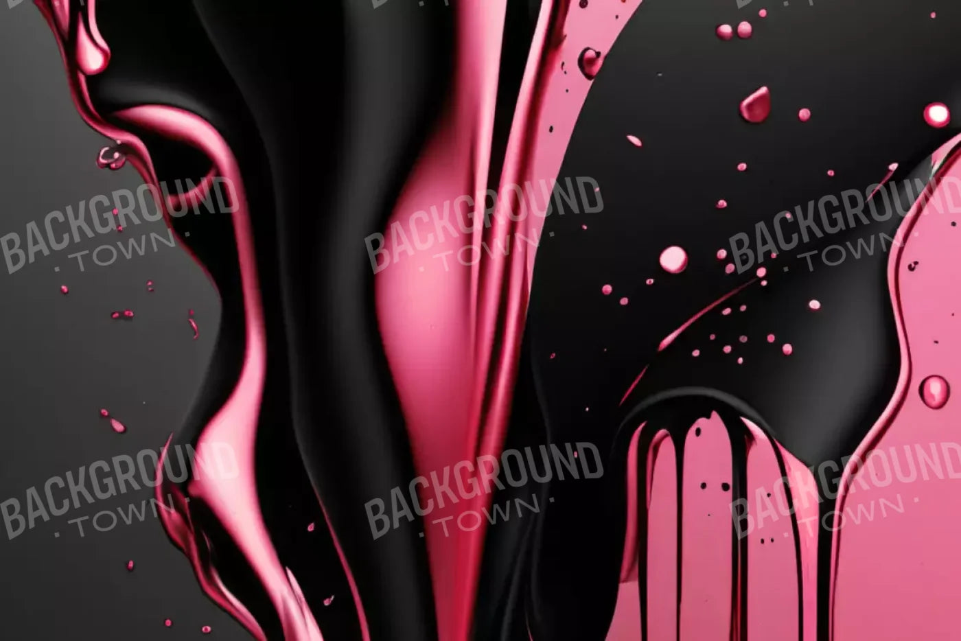 Black And Pink Paint 12’X8’ Ultracloth (144 X 96 Inch) Backdrop