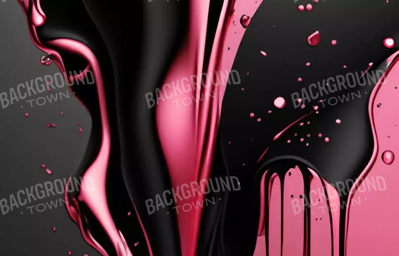 Black And Pink Paint 14’X9’ Ultracloth (168 X 108 Inch) Backdrop