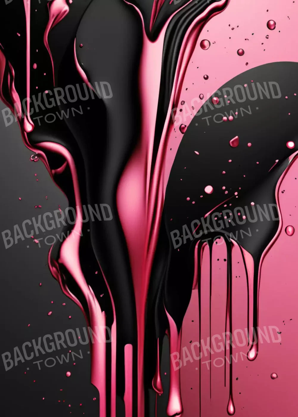 Black And Pink Paint 5’X7’ Ultracloth (60 X 84 Inch) Backdrop