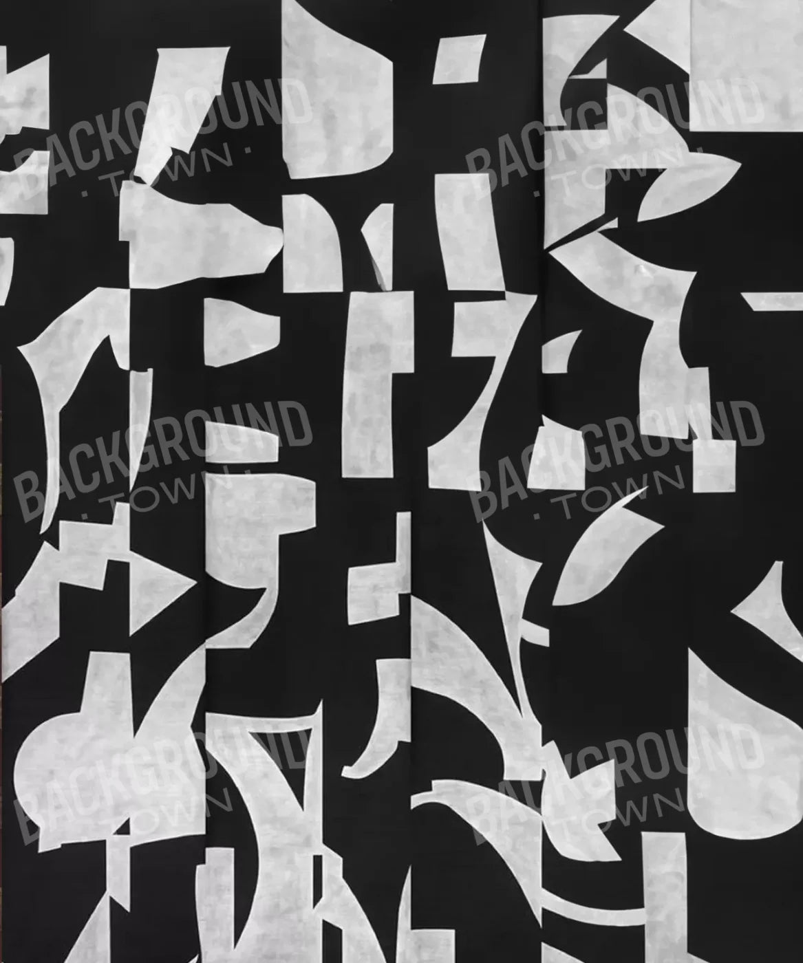 Black And White Abstract 10’X12’ Ultracloth (120 X 144 Inch) Backdrop