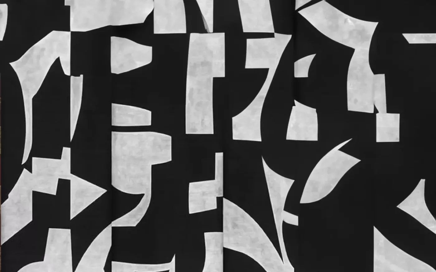 Black And White Abstract 16’X10’ Ultracloth (192 X 120 Inch) Backdrop