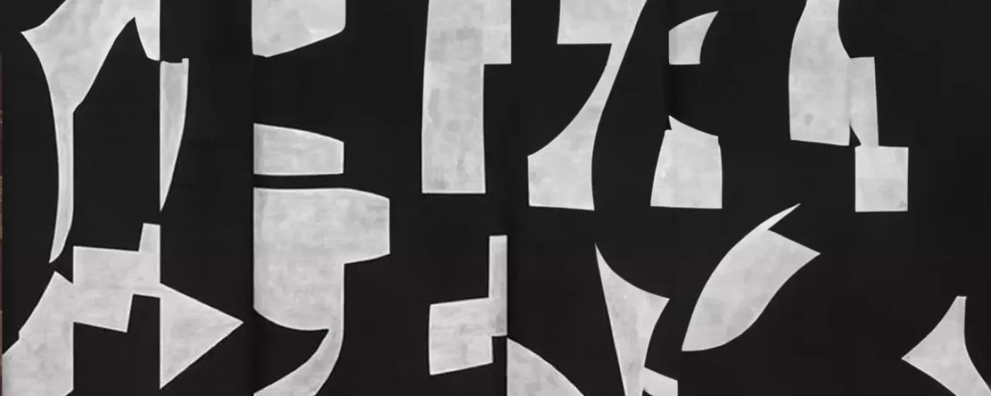 Black And White Abstract 20’X8’ Ultracloth (240 X 96 Inch) Backdrop