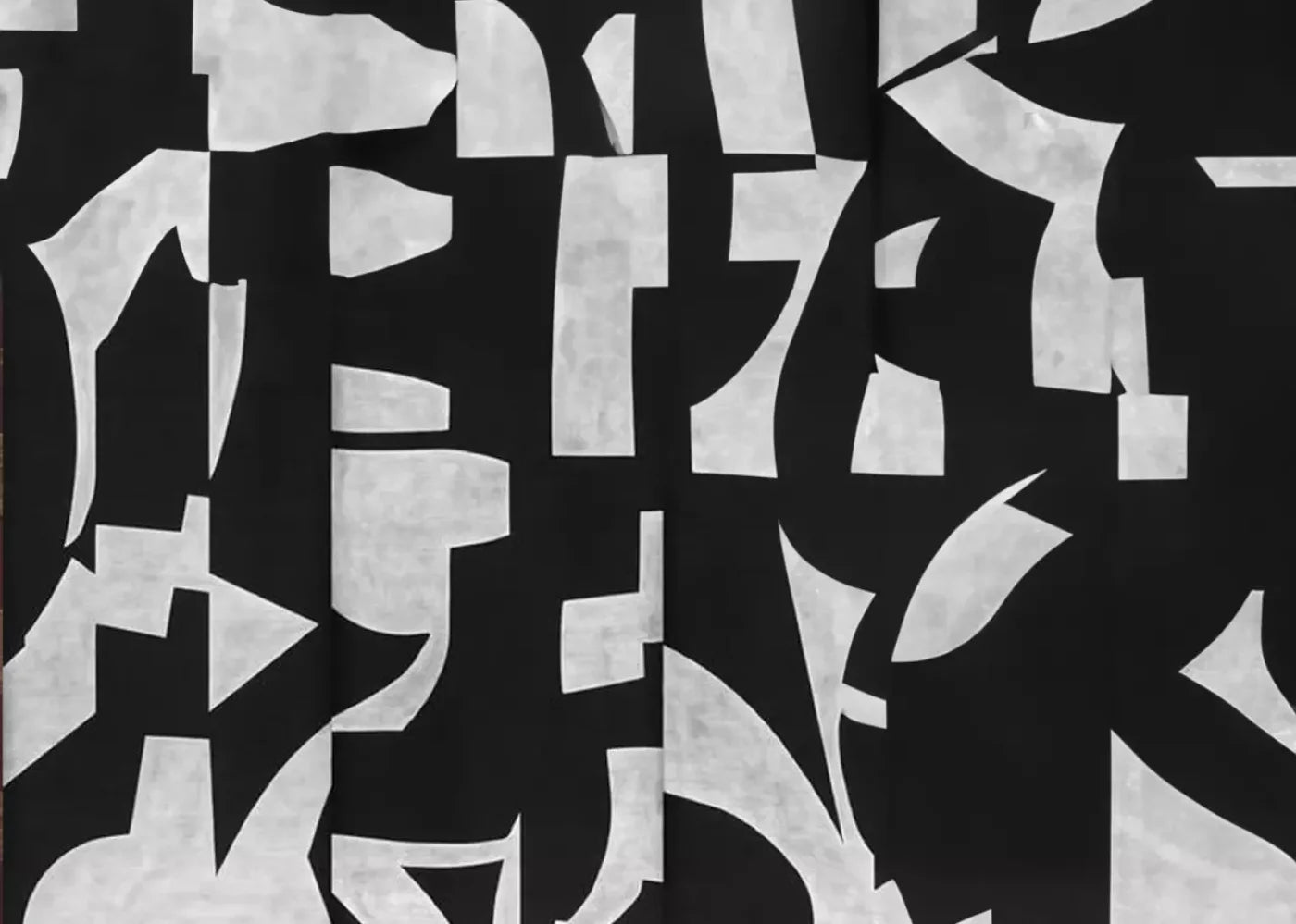 Black And White Abstract 7’X5’ Ultracloth (84 X 60 Inch) Backdrop