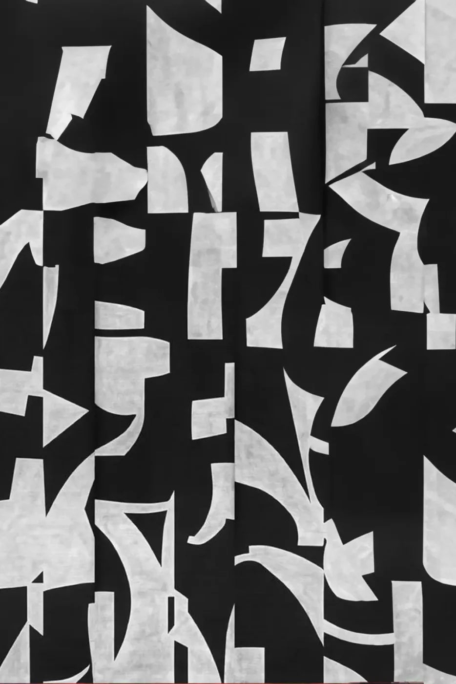 Black And White Abstract 8’X12’ Ultracloth (96 X 144 Inch) Backdrop