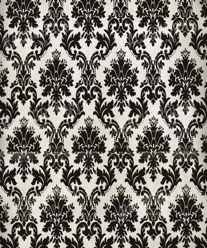 Black Damask Backdrop for Photography
