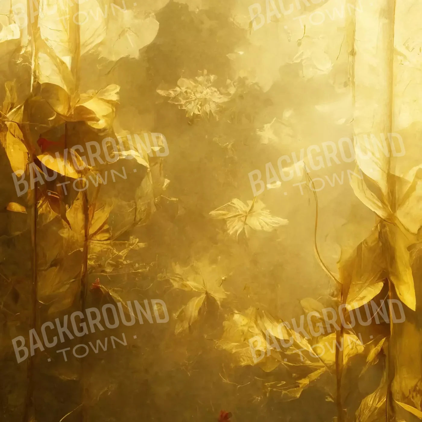 Bleached Leaves 8X8 Fleece ( 96 X Inch ) Backdrop