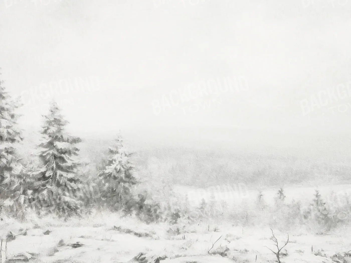 Blizzard Walk 6’8x5’ Fleece (80 x 60 inch) Backdrop