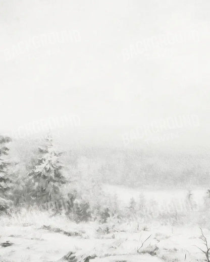 Blizzard Walk 8’x10’ Fleece (96 x 120 inch) Backdrop