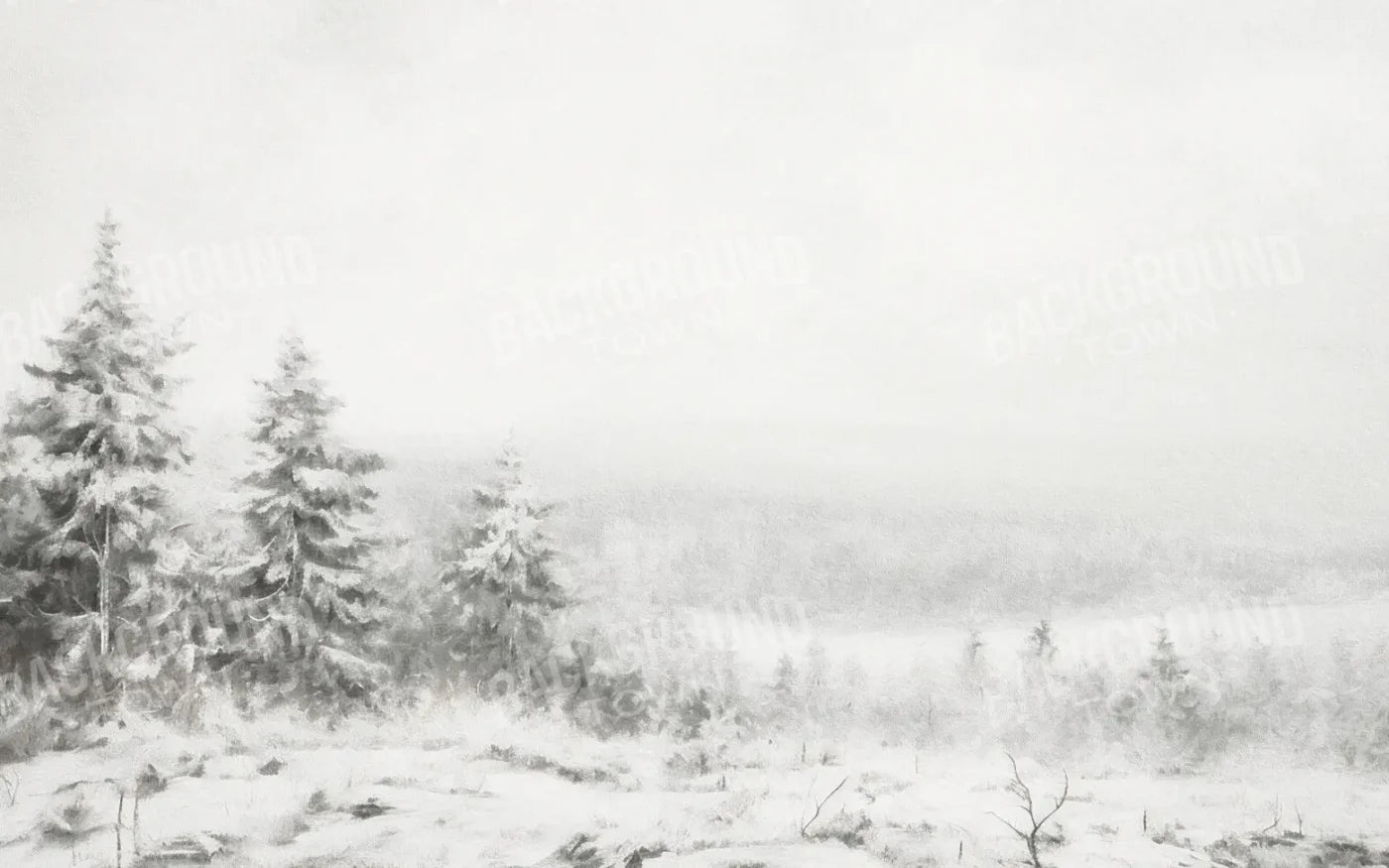 Blizzard Walk 8’x5’ UltraCloth (96 x 60 inch) Backdrop