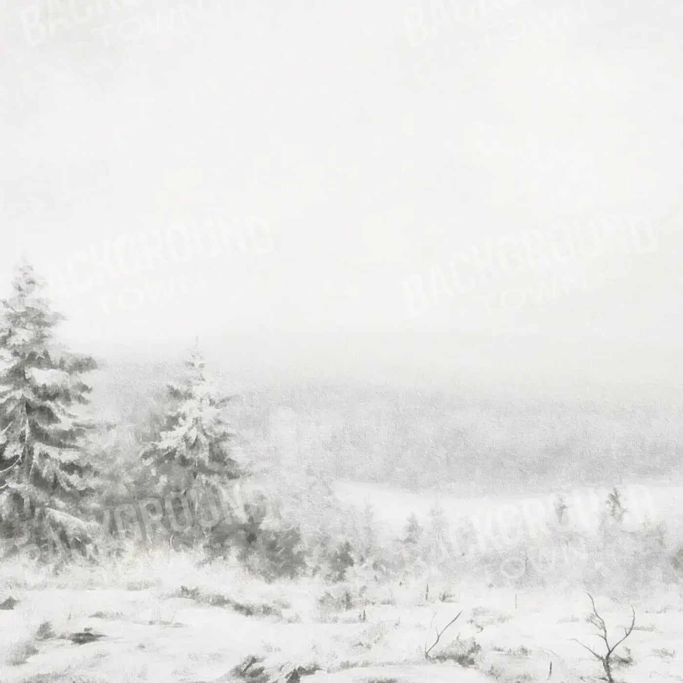 Blizzard Walk 8’x8’ Fleece (96 x 96 inch) Backdrop