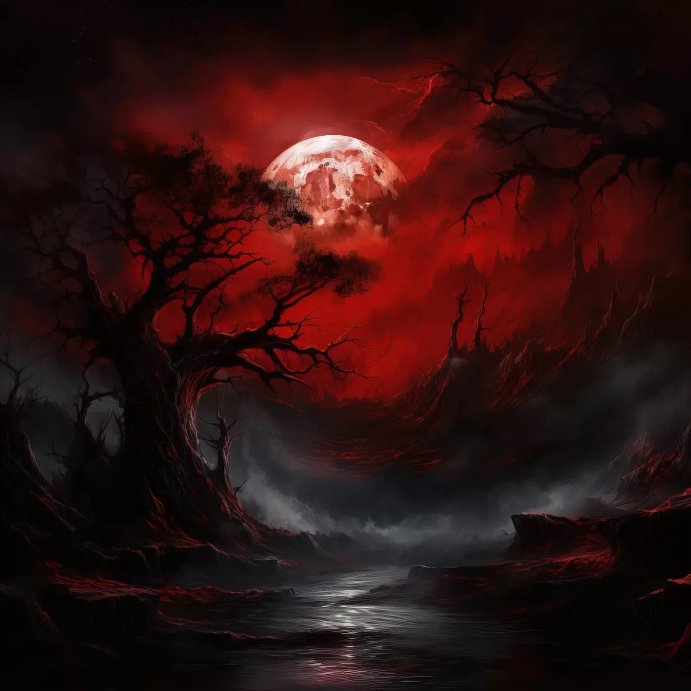 Blood Moon I 10’X10’ Ultracloth (120 X Inch) Backdrop