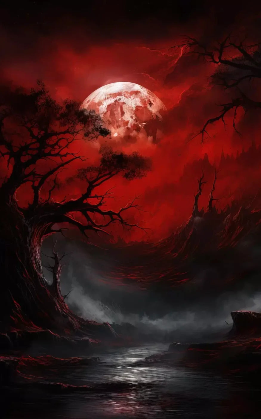 Blood Moon I 10’X16’ Ultracloth (120 X 192 Inch) Backdrop