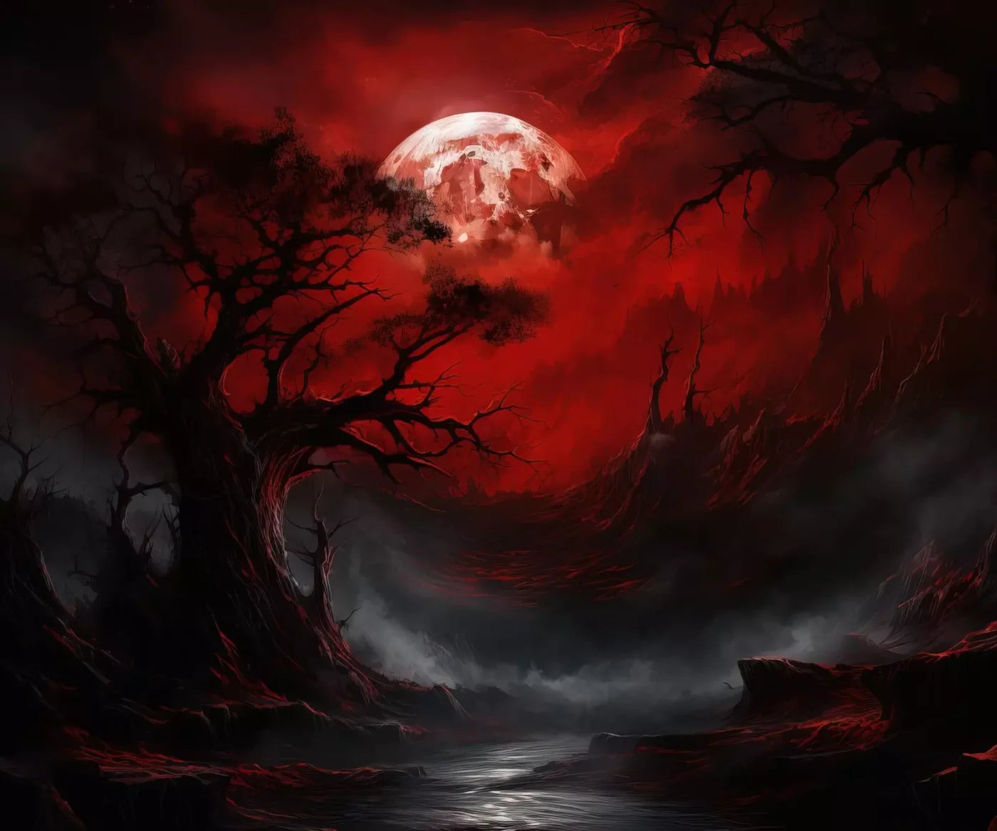 Blood Moon I 12’X10’ Ultracloth (144 X 120 Inch) Backdrop