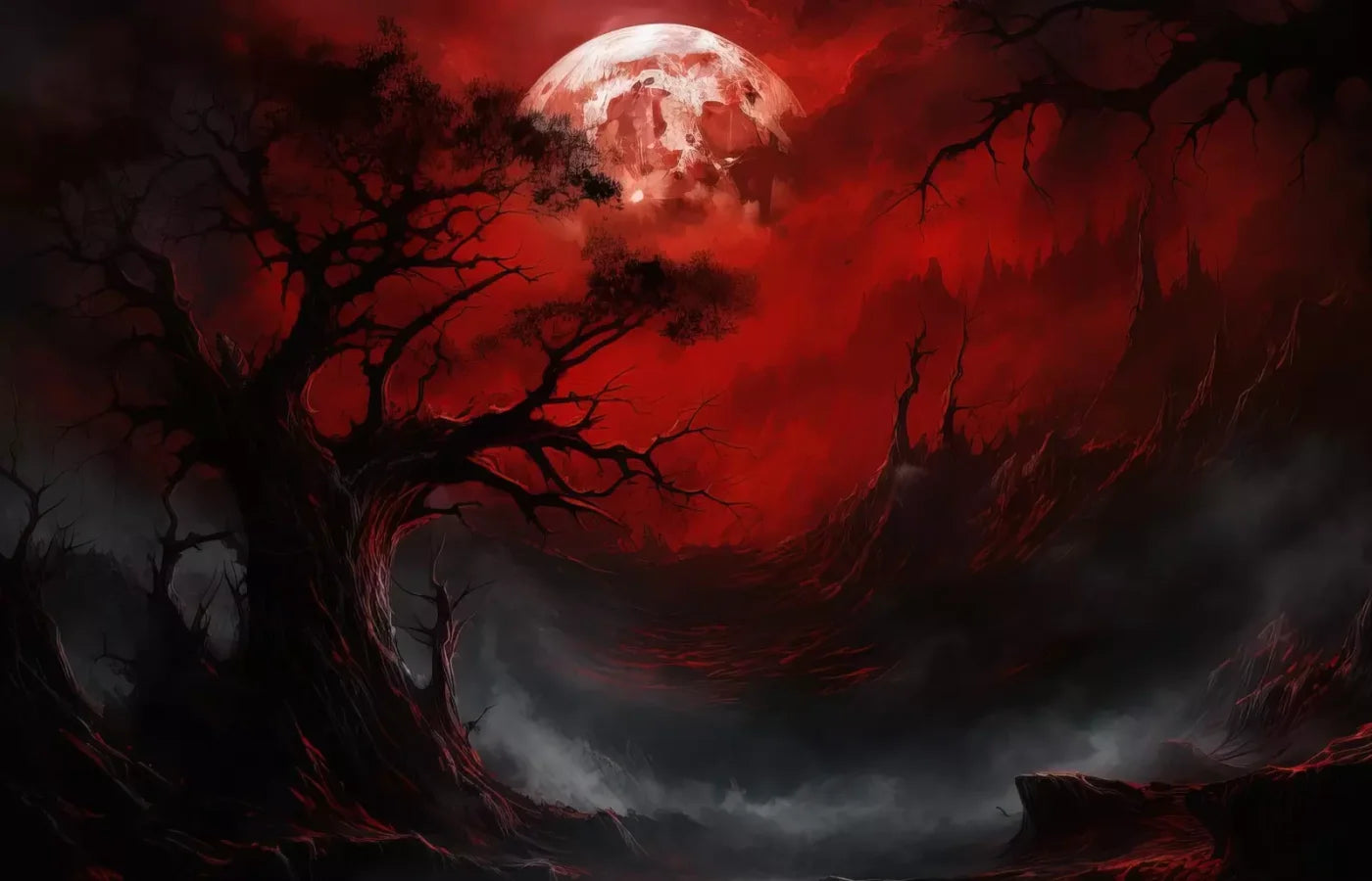 Blood Moon I 14’X9’ Ultracloth (168 X 108 Inch) Backdrop