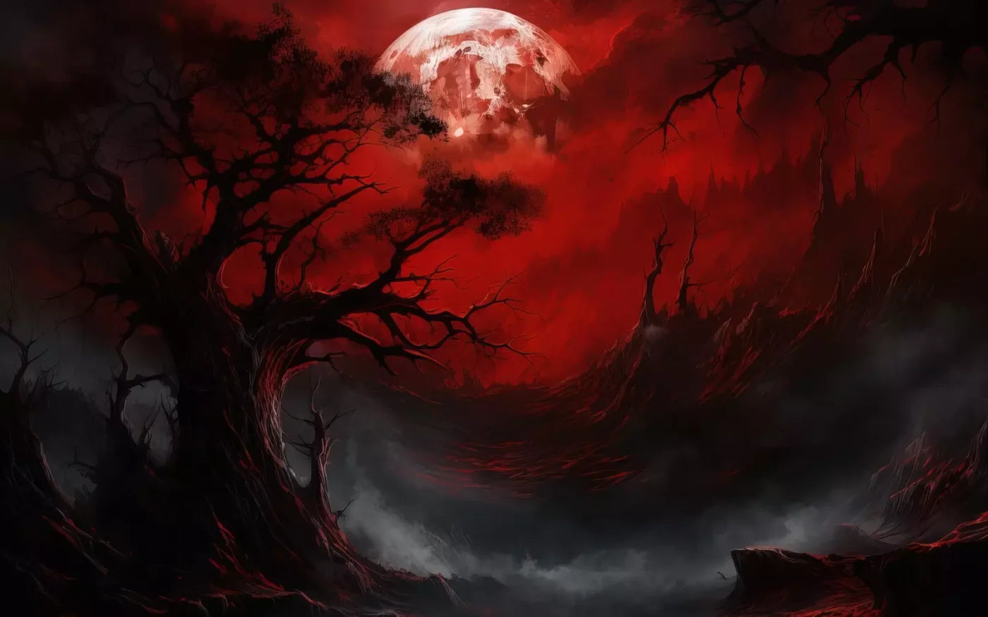 Blood Moon I 16’X10’ Ultracloth (192 X 120 Inch) Backdrop