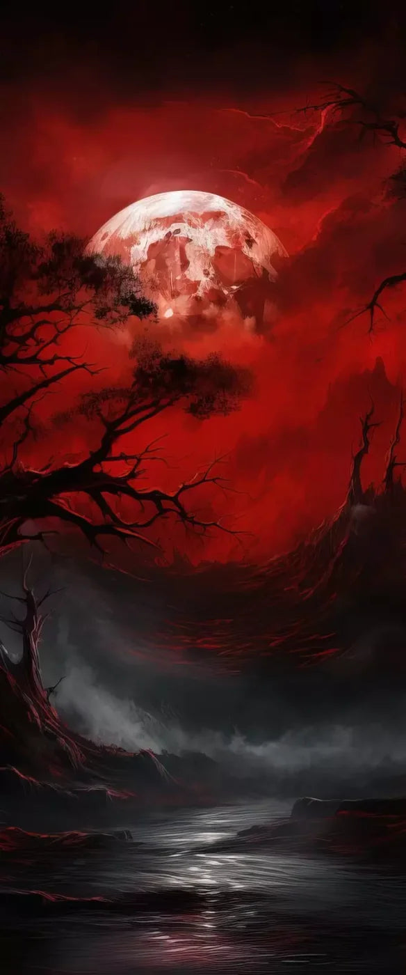 Blood Moon I 5’X12’ Ultracloth For Westcott X-Drop (60 X 144 Inch) Backdrop