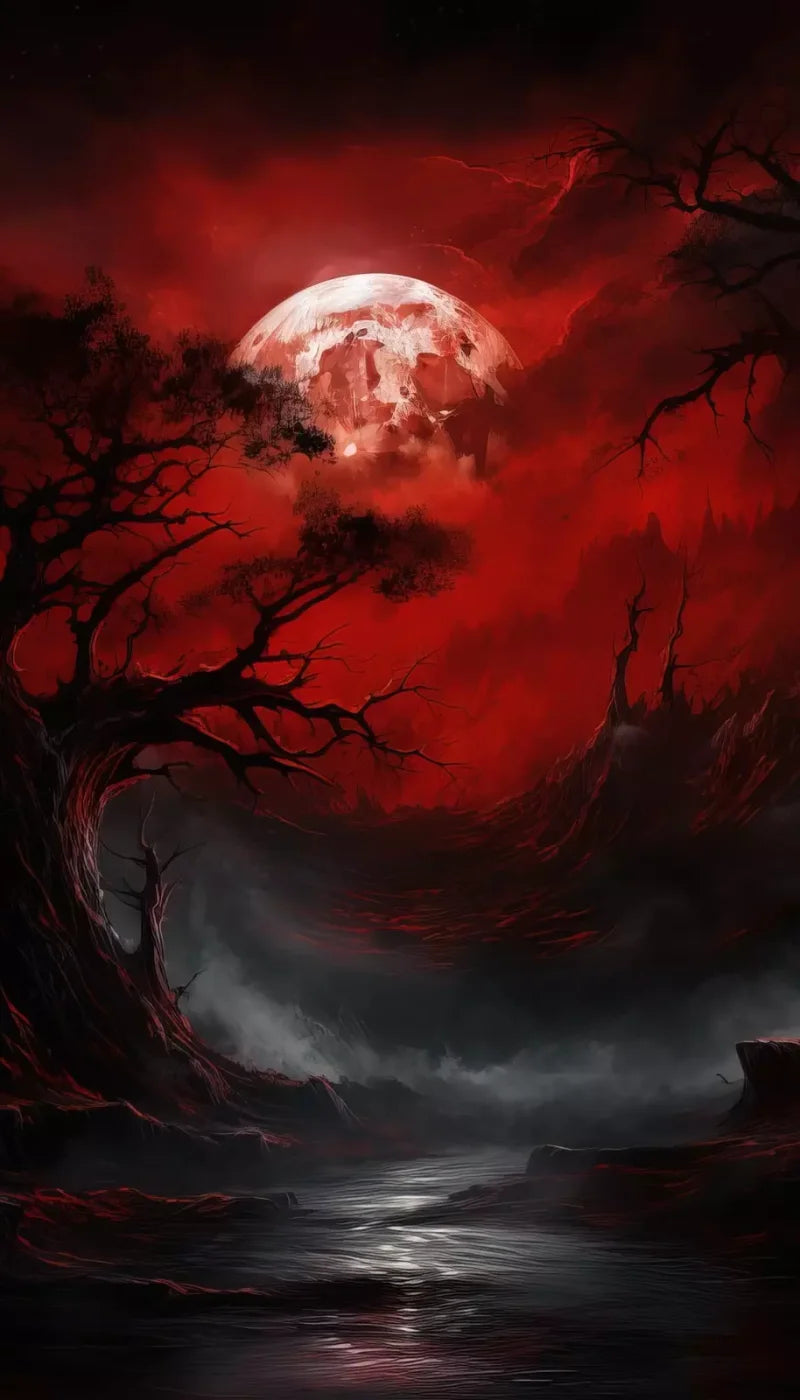 Blood Moon I 8’X14’ Ultracloth (96 X 168 Inch) Backdrop