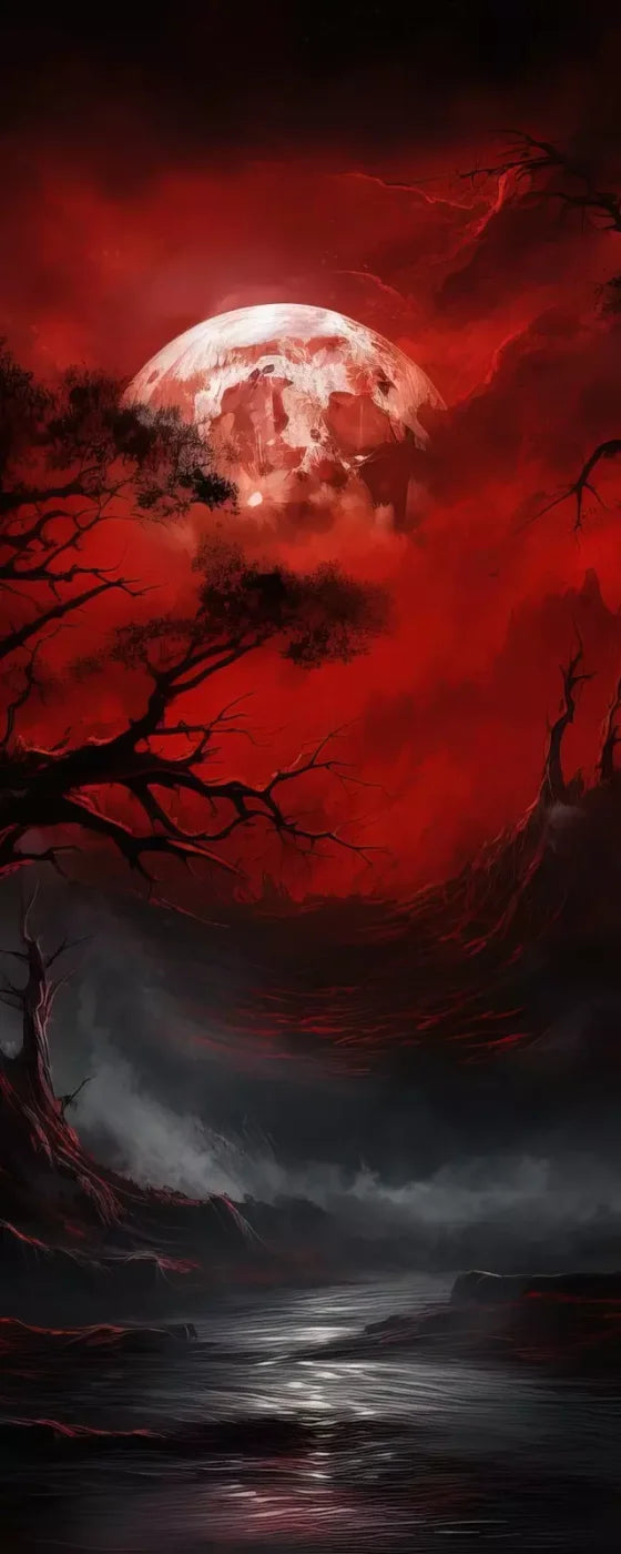 Blood Moon I 8’X20’ Ultracloth (96 X 240 Inch) Backdrop