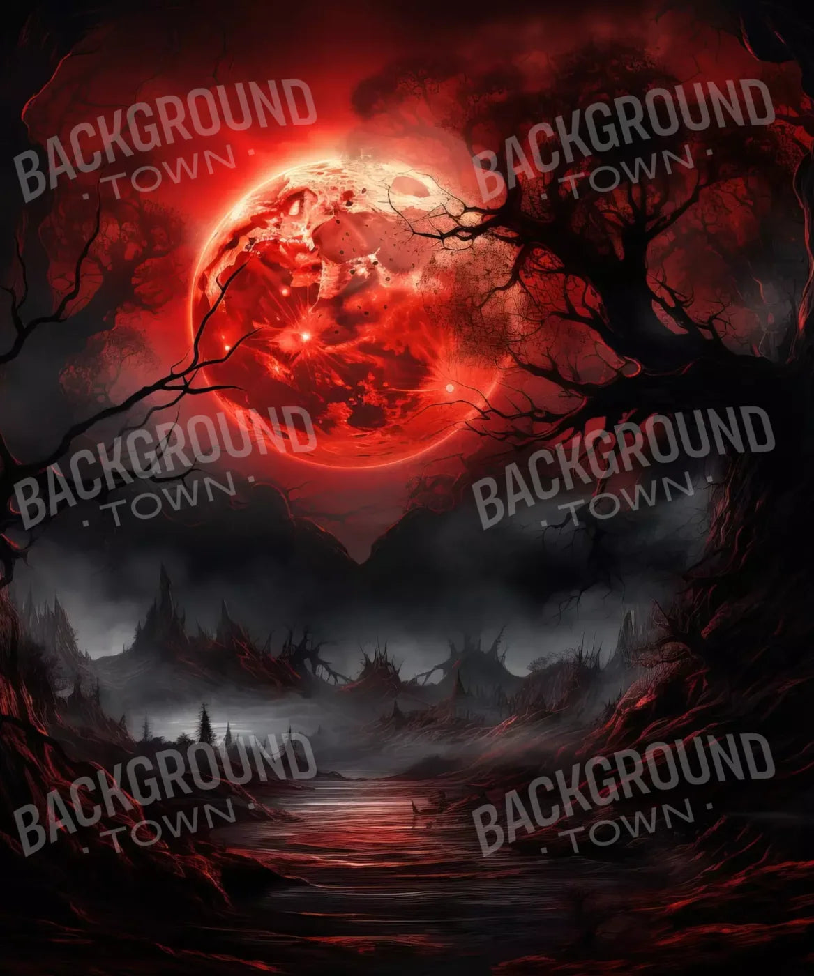 Blood Moon Ii 10’X12’ Ultracloth (120 X 144 Inch) Backdrop