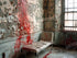 Bloody Institution Chair Room 6’8X5’ Fleece (80 X 60 Inch) Backdrop