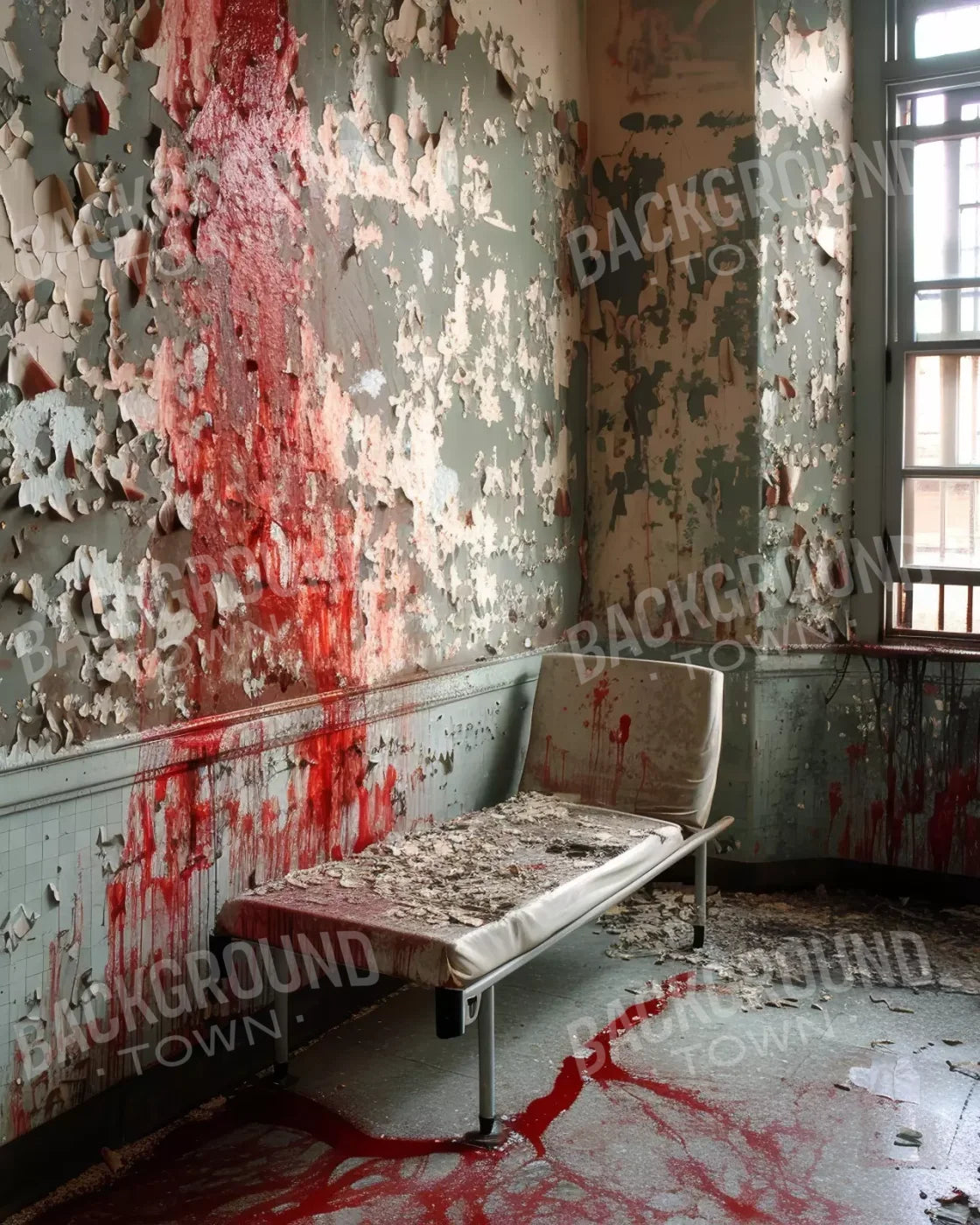 Bloody Institution Chair Room 8’X10’ Fleece (96 X 120 Inch) Backdrop