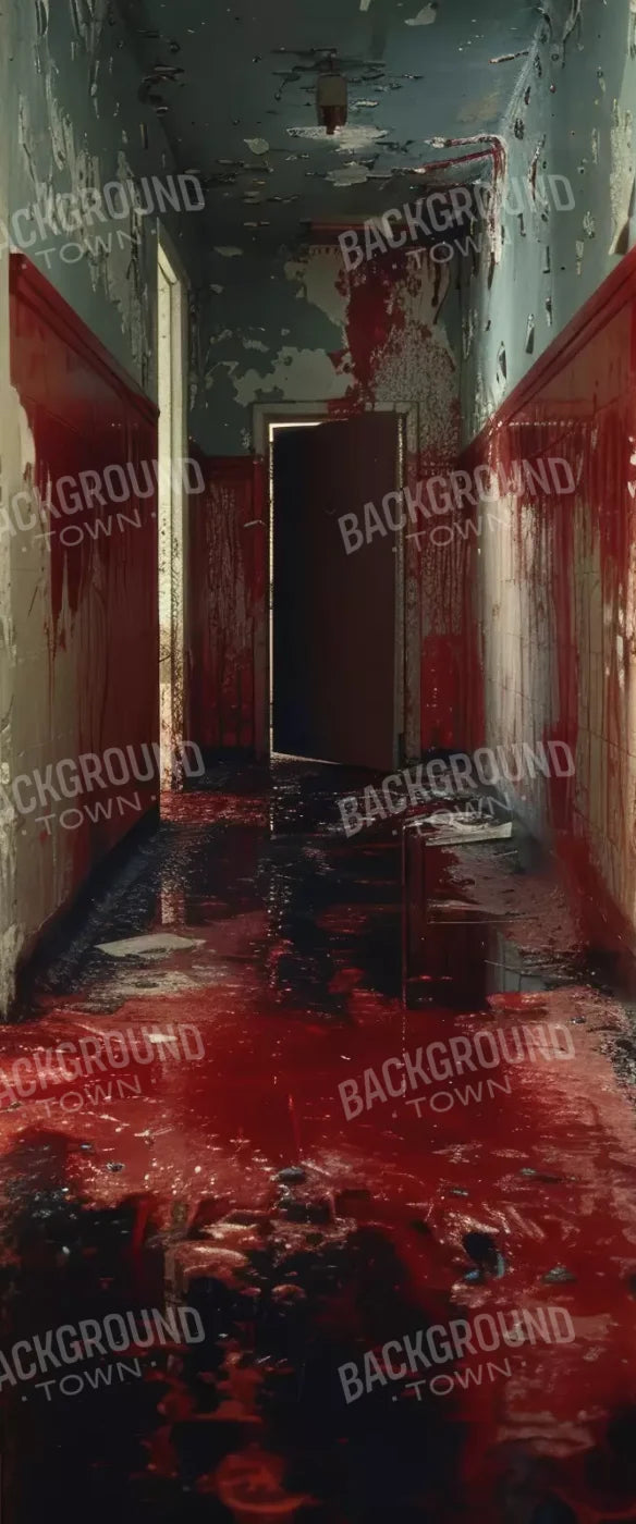 Bloody Institution Hallway Iii 5’X12’ Ultracloth For Westcott X-Drop (60 X 144 Inch) Backdrop