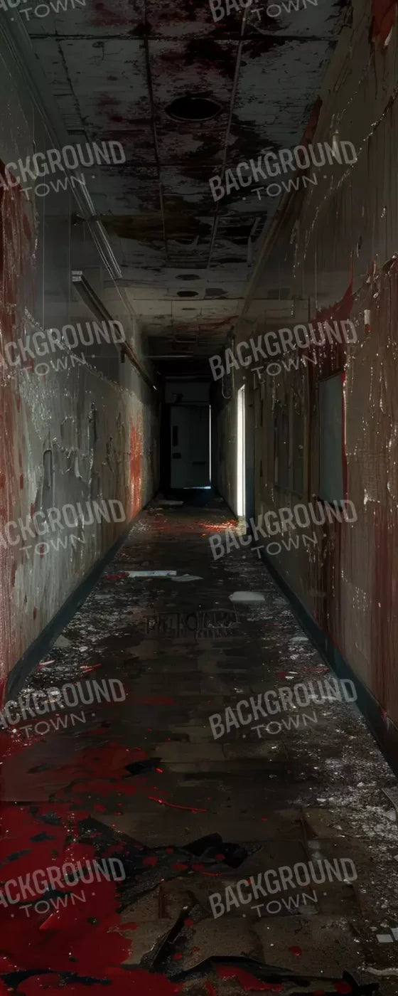 Bloody Institution Hallway Iv 8’X20’ Ultracloth (96 X 240 Inch) Backdrop