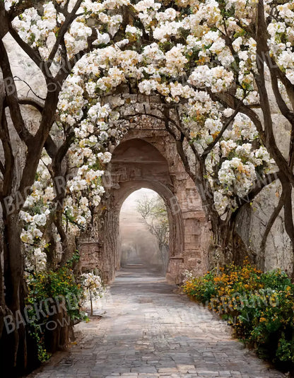 Blossom Arch 6X8 Fleece ( 72 X 96 Inch ) Backdrop