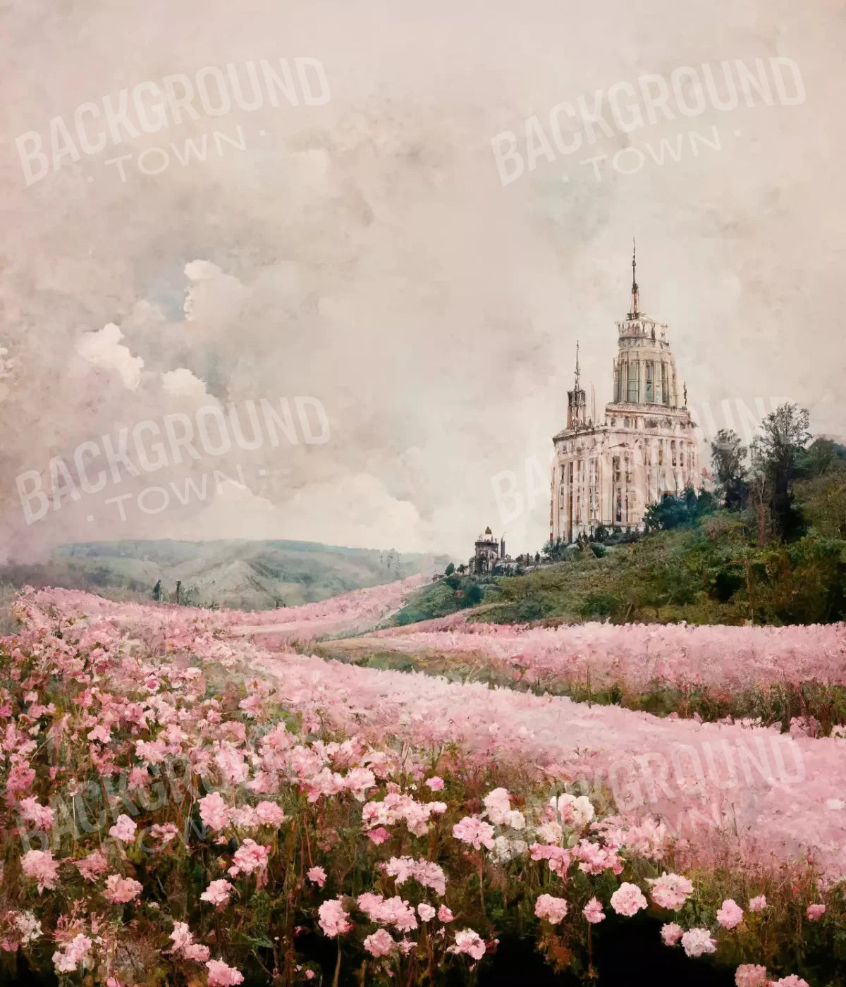 Blossom Meadows 10X12 Ultracloth ( 120 X 144 Inch ) Backdrop