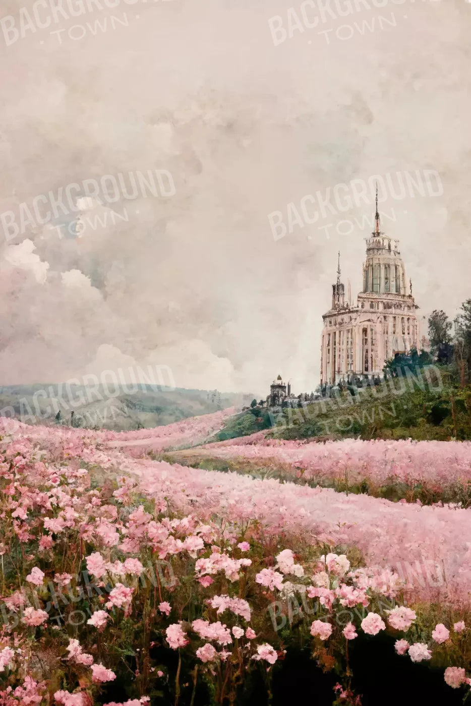 Blossom Meadows 5X8 Ultracloth ( 60 X 96 Inch ) Backdrop