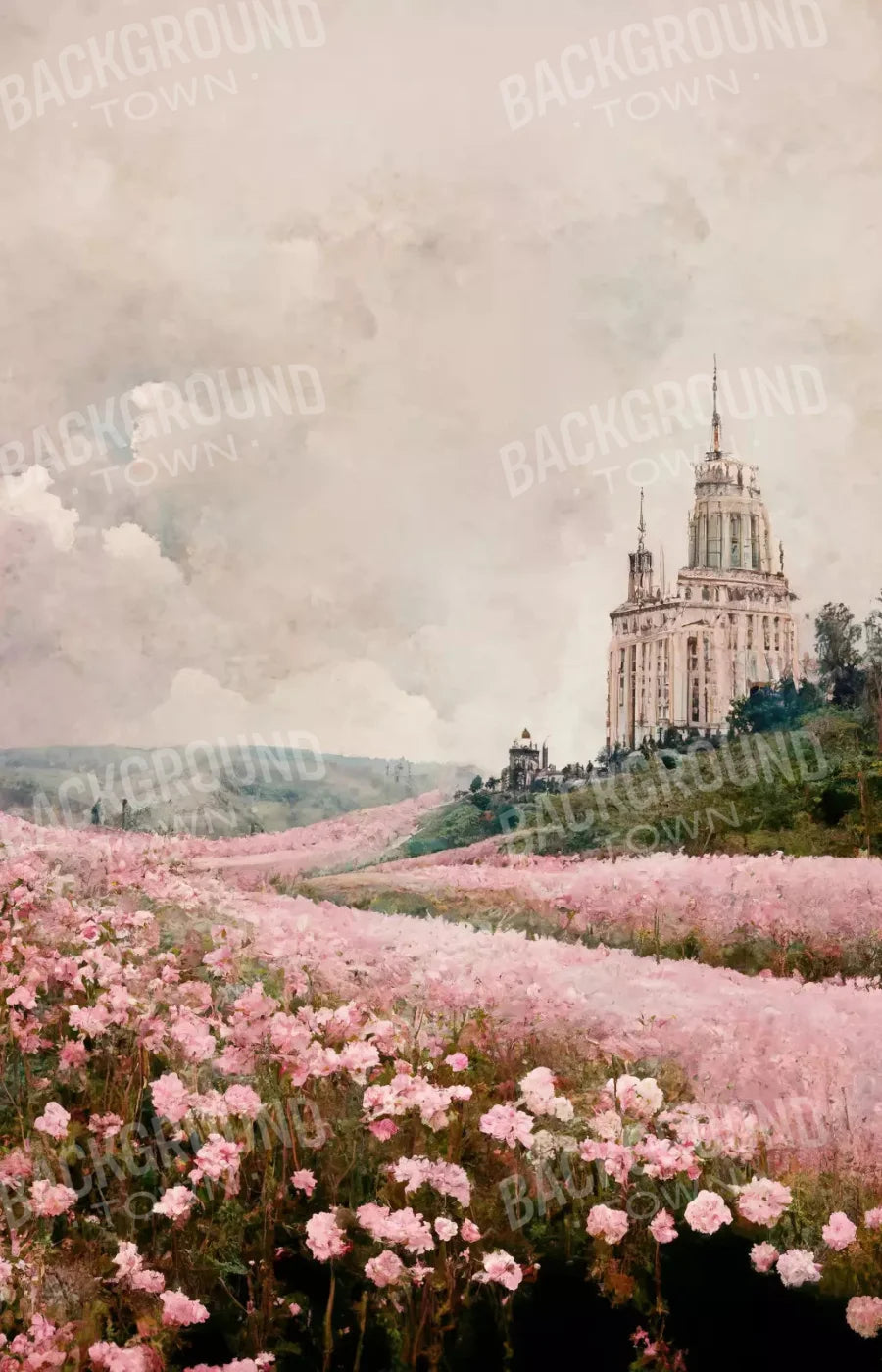Blossom Meadows 8X12 Ultracloth ( 96 X 144 Inch ) Backdrop