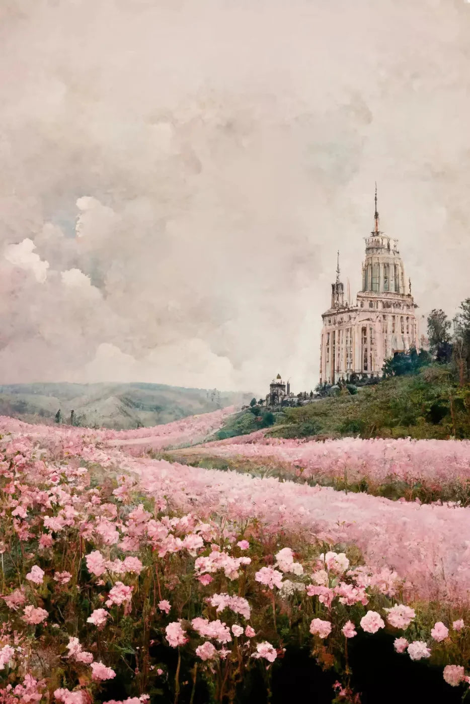 Blossom Meadows 5X76 For Lvl Up Backdrop System ( 60 X 90 Inch )
