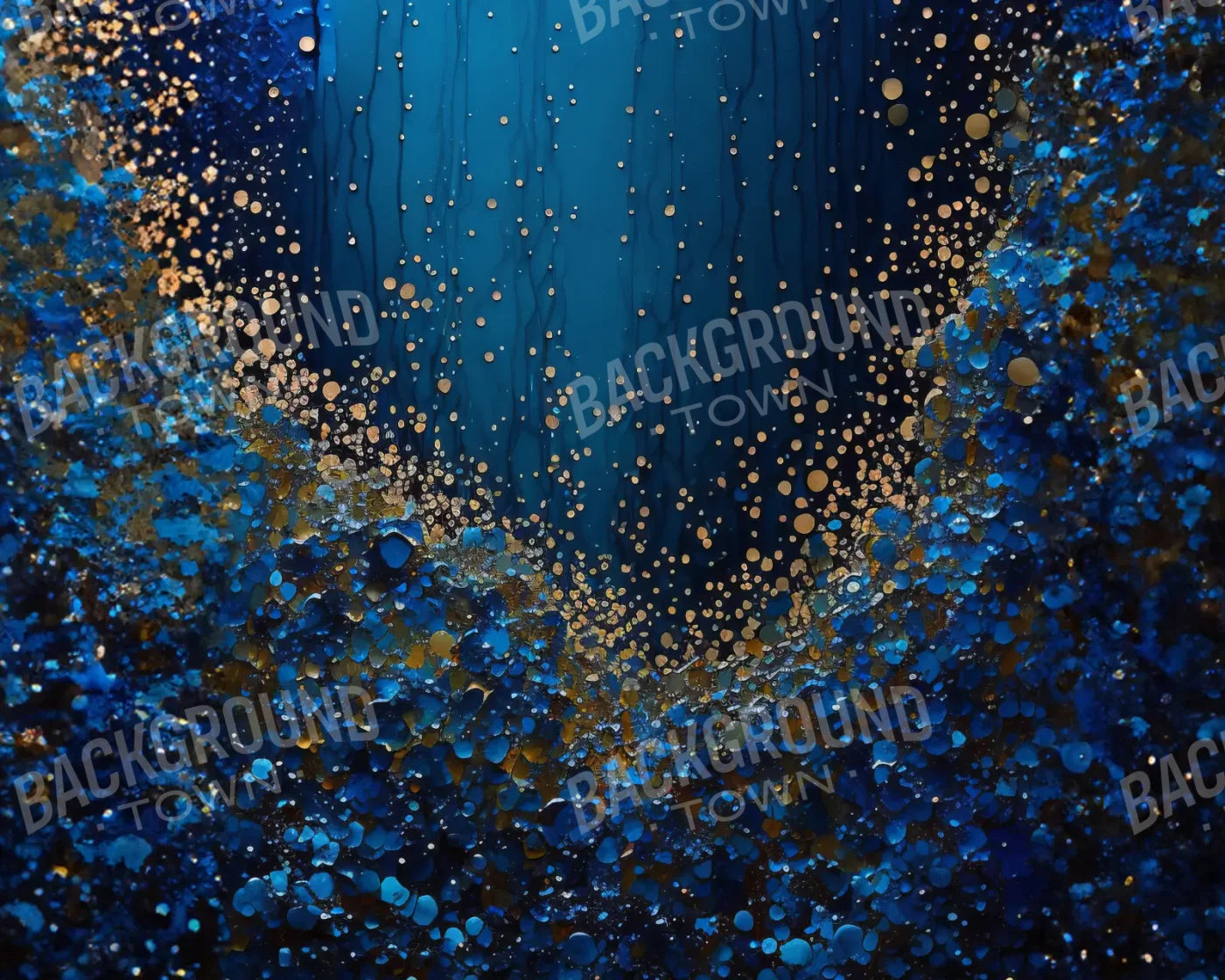 BlueAbstract 10’x8’ Fleece (120 x 96 inch) Backdrop