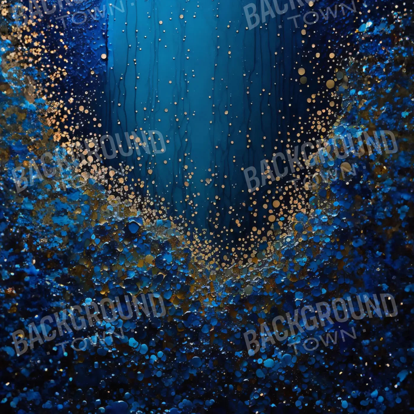 BlueAbstract 8’x8’ Fleece (96 x 96 inch) Backdrop