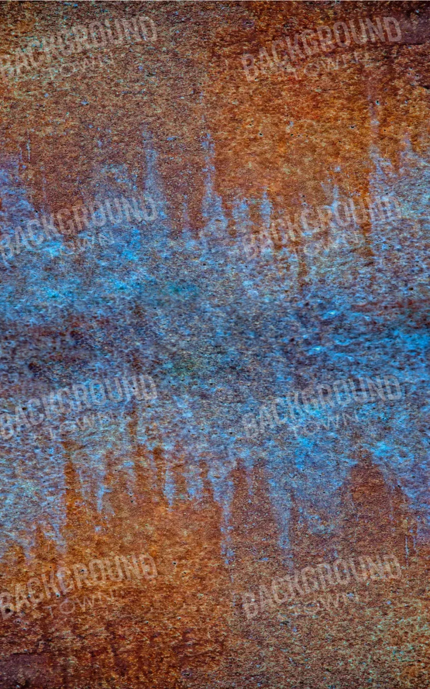 Blue Red Wall 9X14 Ultracloth ( 108 X 168 Inch ) Backdrop