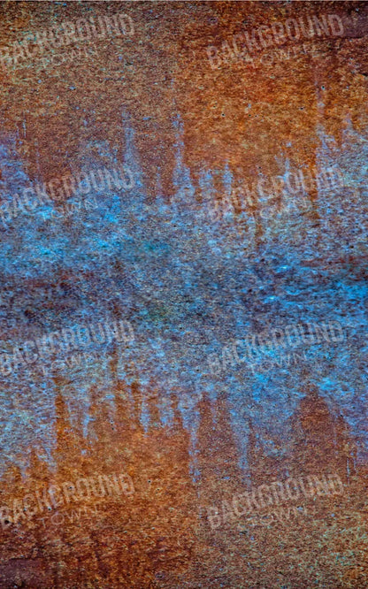 Blue Red Wall 9X14 Ultracloth ( 108 X 168 Inch ) Backdrop