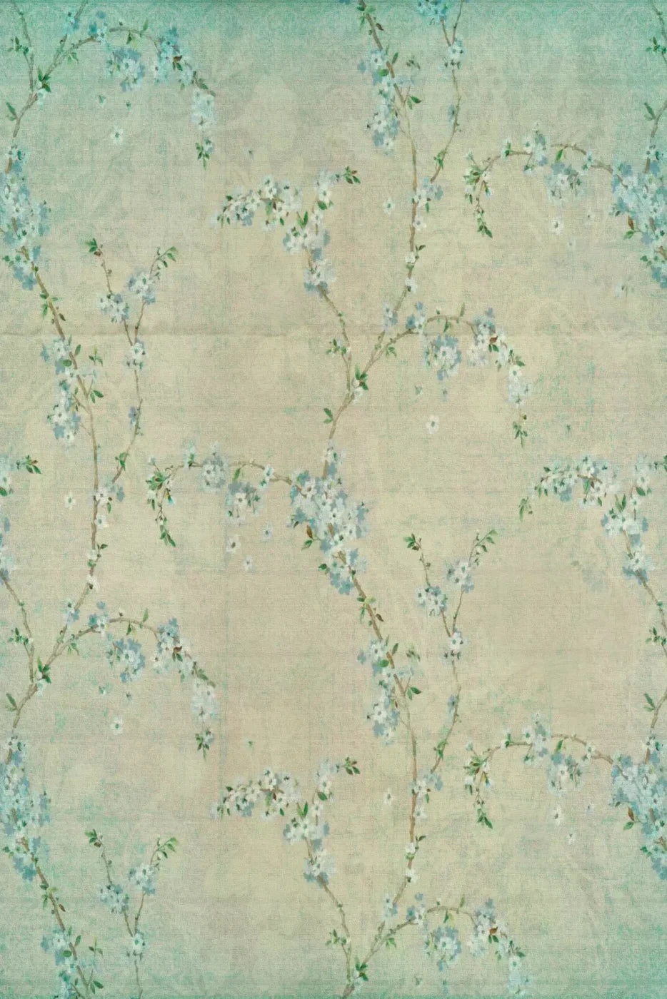 Blue Blossom 4X5 Rubbermat Floor ( 48 X 60 Inch ) Backdrop