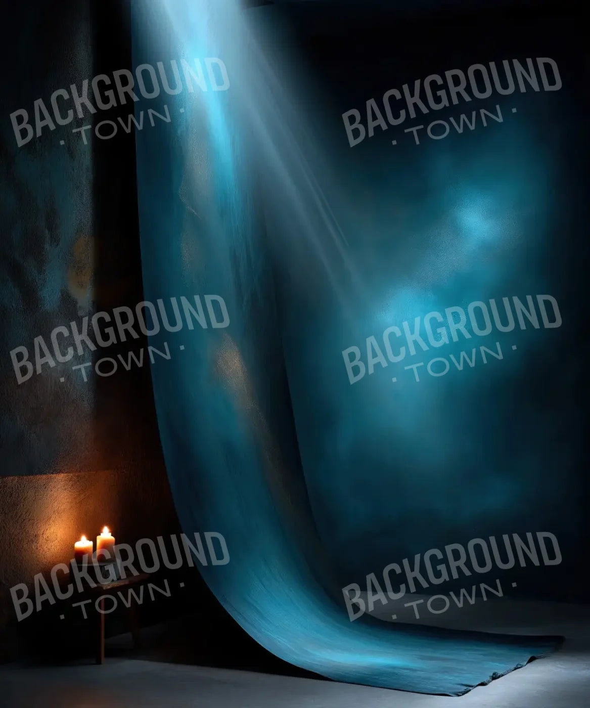 Blue Candelit Corner 10’x12’ UltraCloth (120 x 144 inch) Backdrop