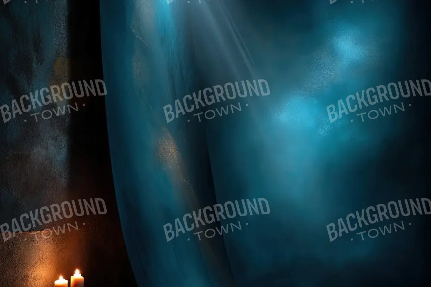 Blue Candelit Corner 12’x8’ UltraCloth (144 x 96 inch) Backdrop