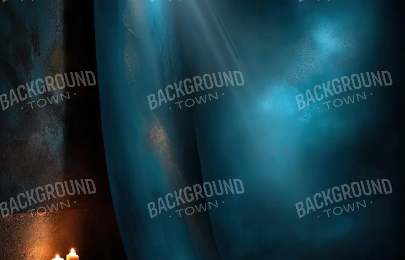 Blue Candelit Corner 14’x9’ UltraCloth (168 x 108 inch) Backdrop