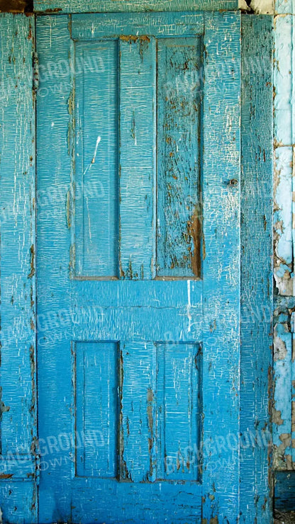 Blue Door Blues 8X14 Ultracloth ( 96 X 168 Inch ) Backdrop