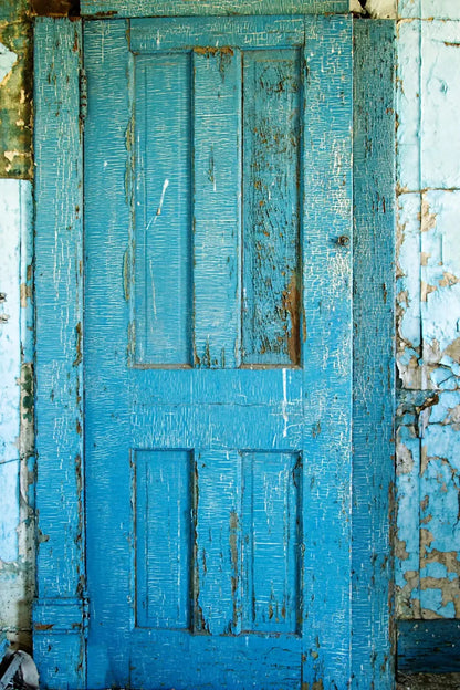Blue Door Blues 5X76 For Lvl Up Backdrop System ( 60 X 90 Inch )