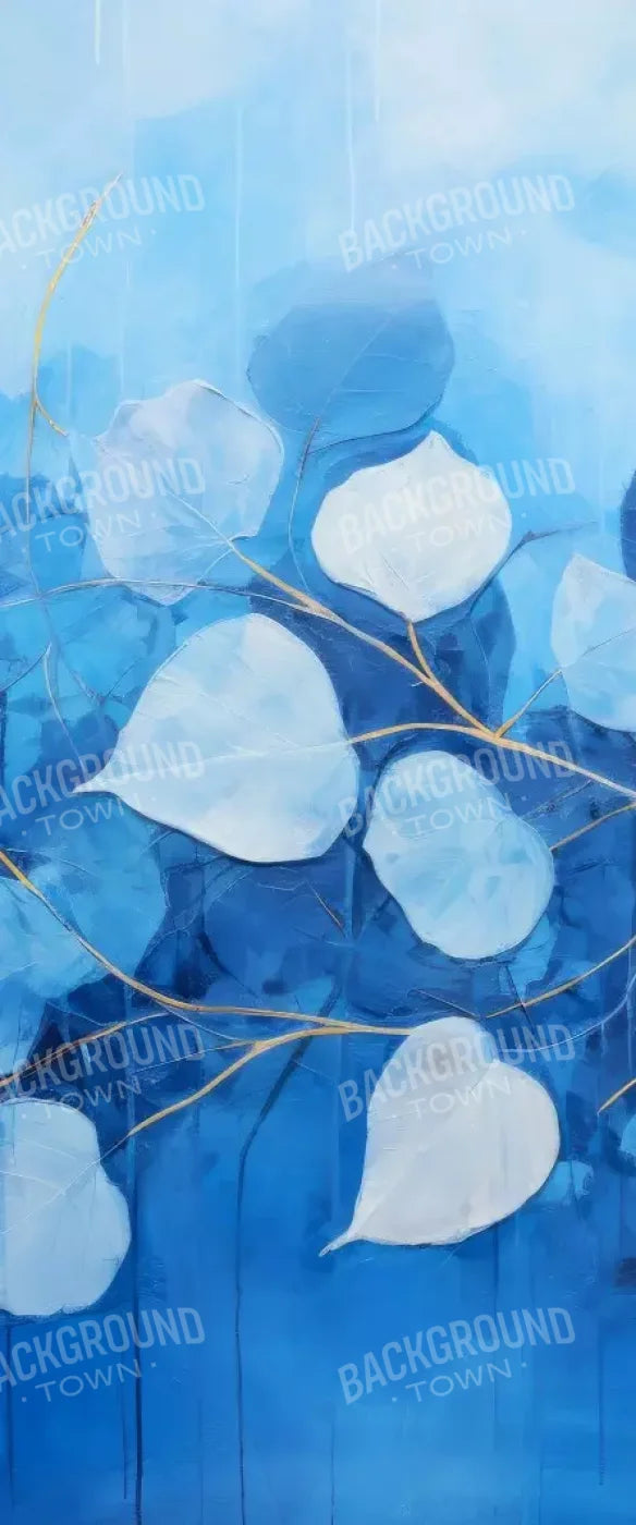 Blue Leaves 5’X12’ Ultracloth For Westcott X-Drop (60 X 144 Inch) Backdrop