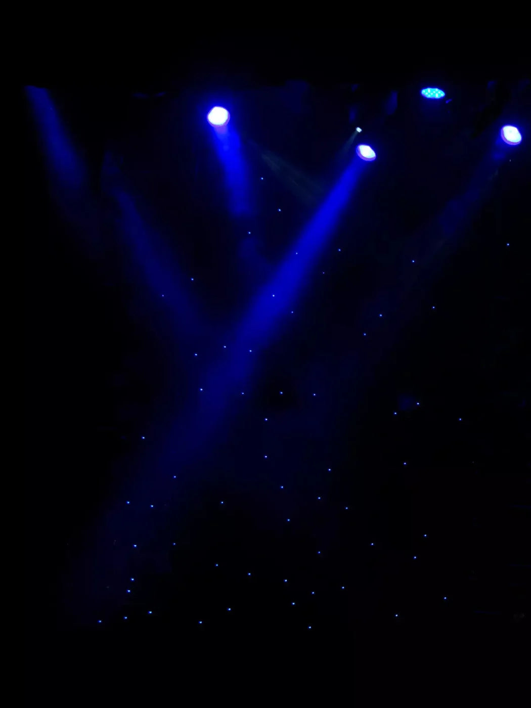 Blue Lights 5X68 Fleece ( 60 X 80 Inch ) Backdrop